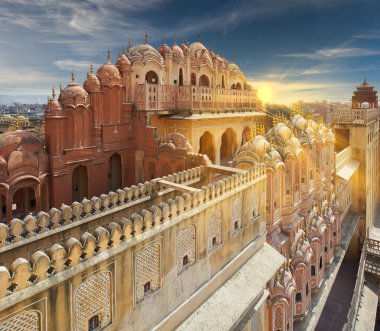 Hawa Mahal, rüzgarların saray, Jaipur, Rajasthan, Hindistan
