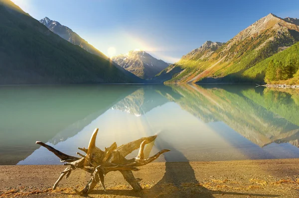 Güzel yaz manzara, Altay Dağları Rusya.