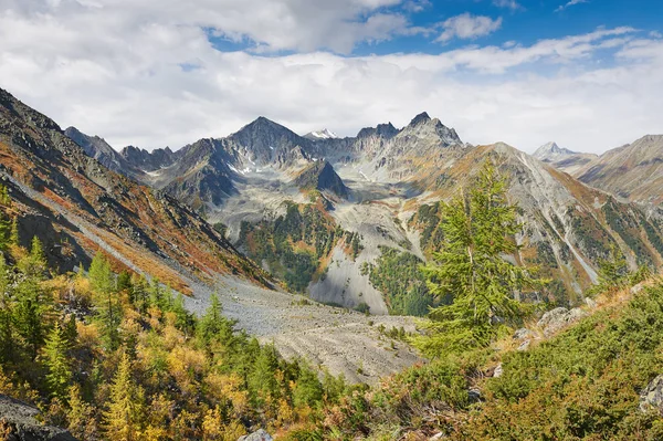 Schöne herbstlandschaft, altaigebirge russland. — Stockfoto