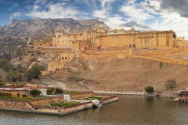 Amer Fort található Amer, Rajasthan, India. — Stock Fotó