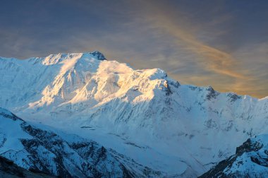 Annapurna dağlar Nepal Himalayalar.