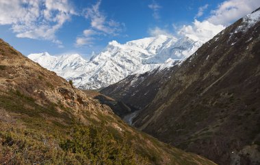 Annapurna dağlar Nepal Himalayalar.