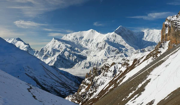 Annapurna dağlar Nepal Himalayalar. — Stok fotoğraf