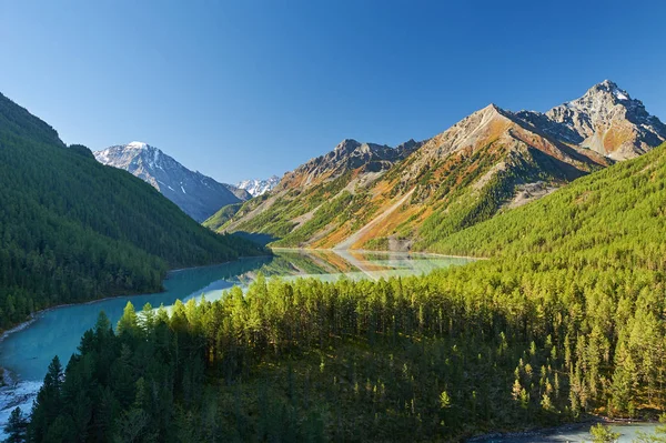 Mooie herfst landschap, Altaj Rusland. — Stockfoto