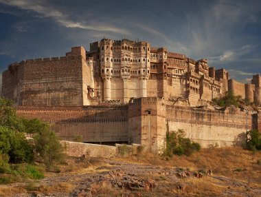Mehrangarh Fort Jodhpur, Hindistan bulunan.