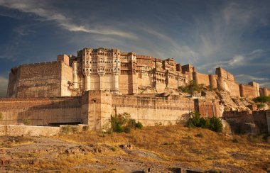 Mehrangarh Fort Jodhpur, Hindistan bulunan.