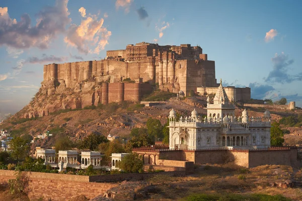 Mehrangarh 堡位于印度焦特布尔. — 图库照片