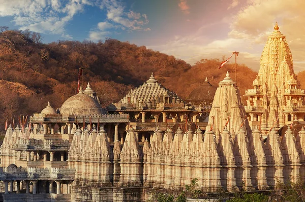Ranakpur Jain temple or Chaturmukha, Dharana, Vihara, is a Jain temple at Ranakpur — Stock Photo, Image
