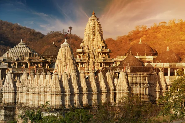 Ranakpur Jain temple or Chaturmukha, Dharana, Vihara, is a Jain temple at Ranakpur — Stock Photo, Image