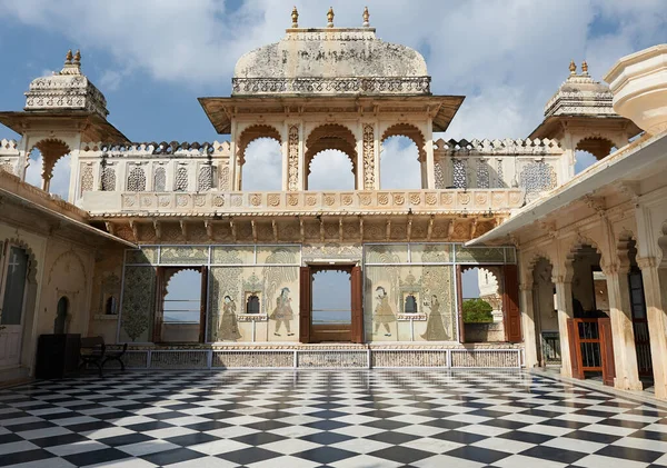 Udaipur Inde Mars 2015 City Palace Udaipur Est Complexe Palais — Photo