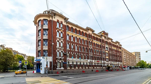 Città Mosca Casa Appartamenti Economici Solodovnikova Cittadino Libero Anno Creazione — Foto Stock