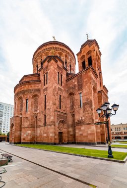 Moskova şehri. Efendimizin Kutsal Şeklinin Katedrali, Ermeni Havari Kilisesi. 09.29.2019