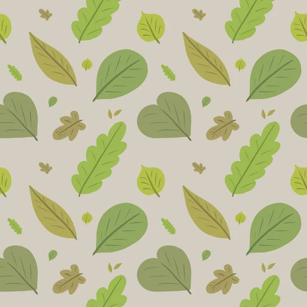 緑の葉のパターン シームレスな紙 光の背景 植物の装飾 スクラップブッキング — ストック写真