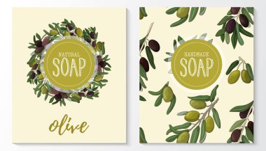 El yapımı zeytin sabunu. Kusursuz desen. Organik kozmetik doğal sabun.