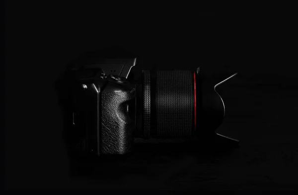 Digital Camera Black Background — Stock Photo, Image