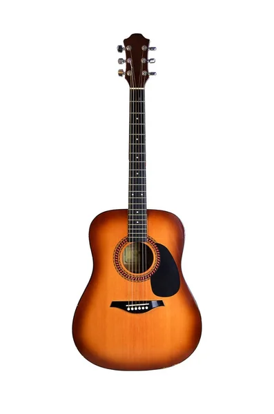 Beyaz arkaplanda gitar