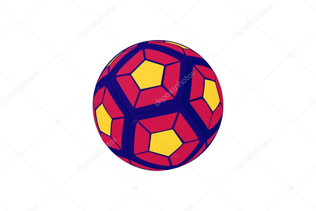 ball for european football. 3D illustration