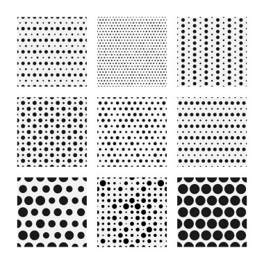 Doku toplama noktalı, Dikişsiz desen vektör