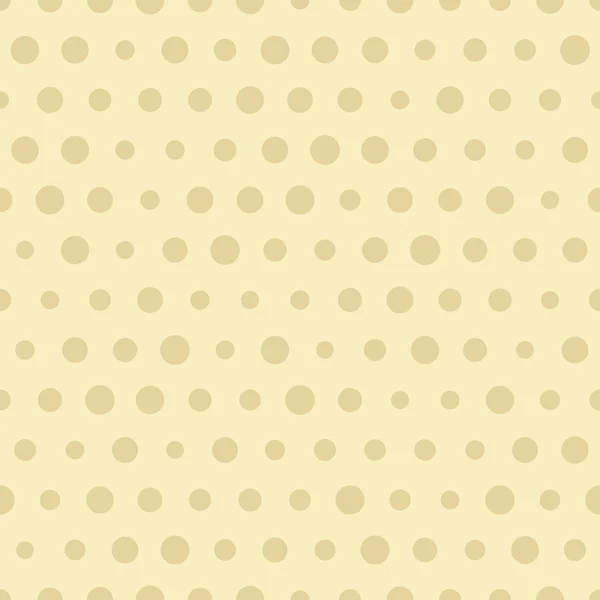 Seamless polka dot brown pattern with circles. Vector background — Stock Vector