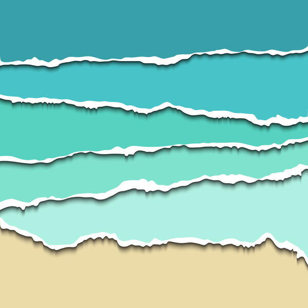 Разделители бумаги для веб-сайтов, реалистичная векторная иллюстрация
