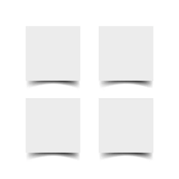 Веб-банери з набором тіней ізольовані на білому тлі — стоковий вектор