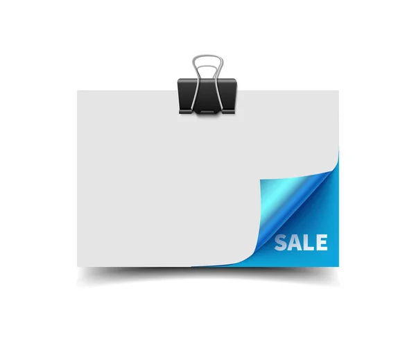 Regalo plantilla de tarjeta de descuento, maqueta en blanco, vector realista — Vector de stock