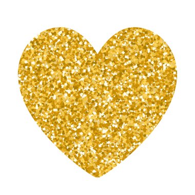 Sevgililer günü altın kalp