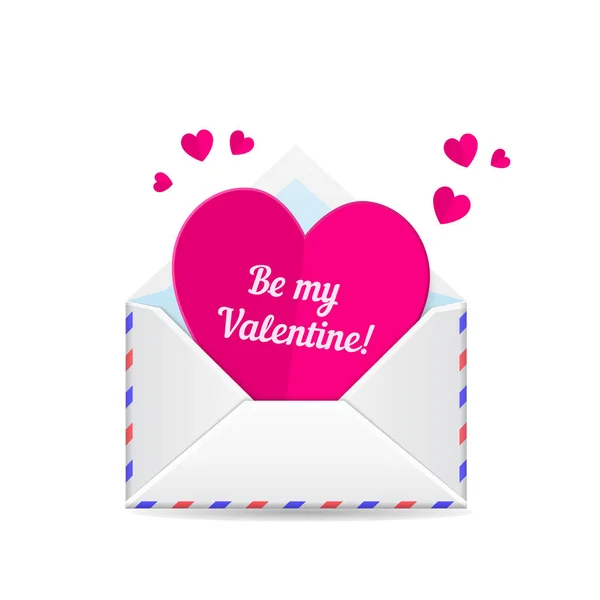 Love mail, valentine heart — Stock Vector