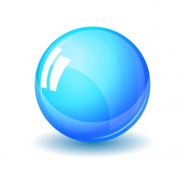 Cam Küre, gerçekçi vektör çizim