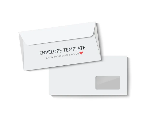 Envelop mock up — Stockvector