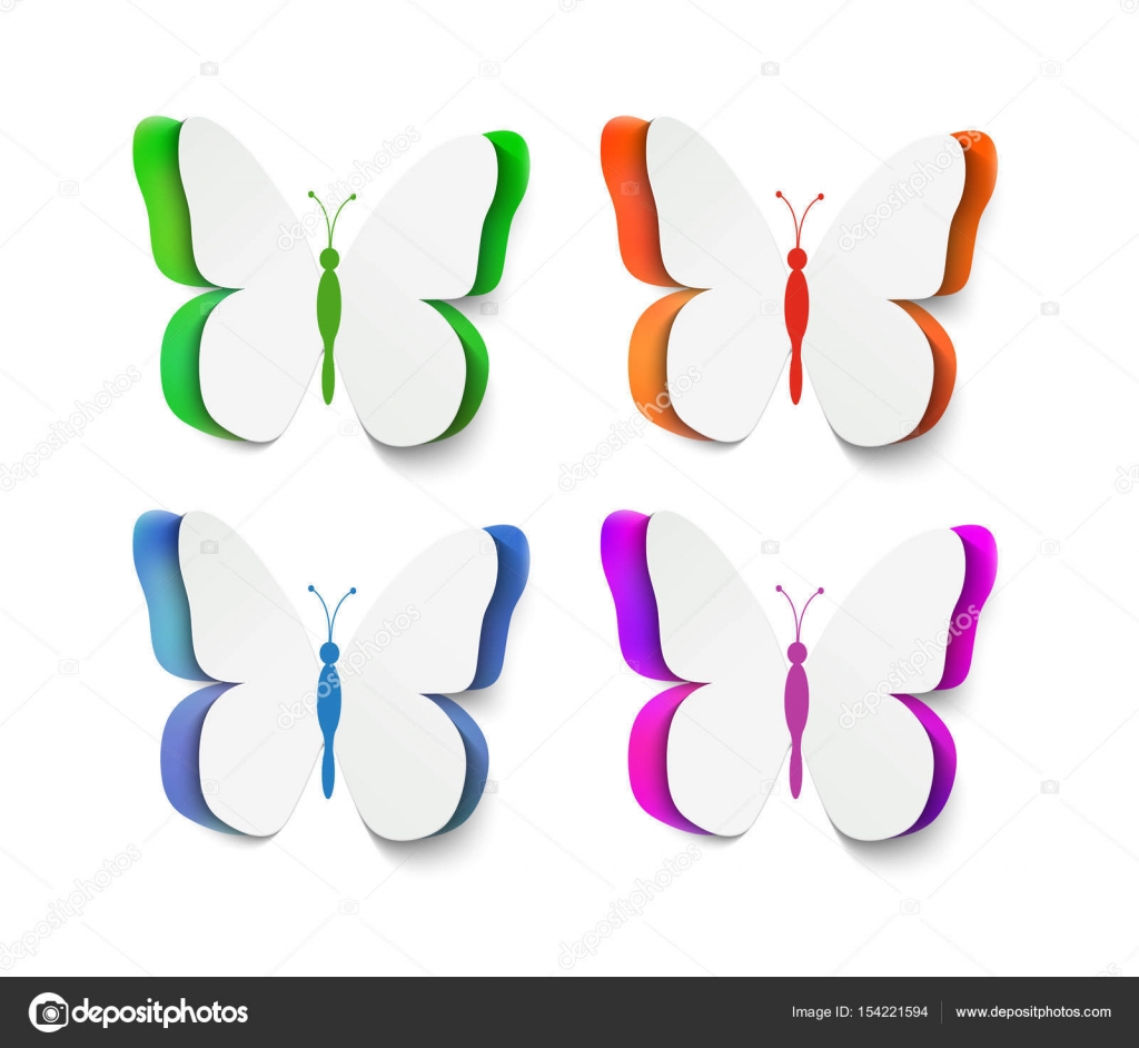 Bunte Schmetterlinge Zum Ausschneiden - Besten Bilder von Malvorlagen 2020