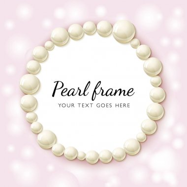 İnci boncuk çerçeve