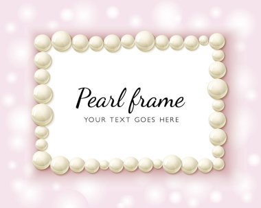 İnci boncuk çerçeve