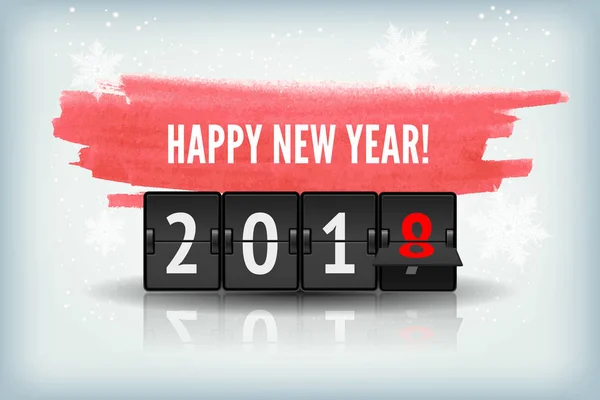 New Year countdown vector banner — Stock Vector