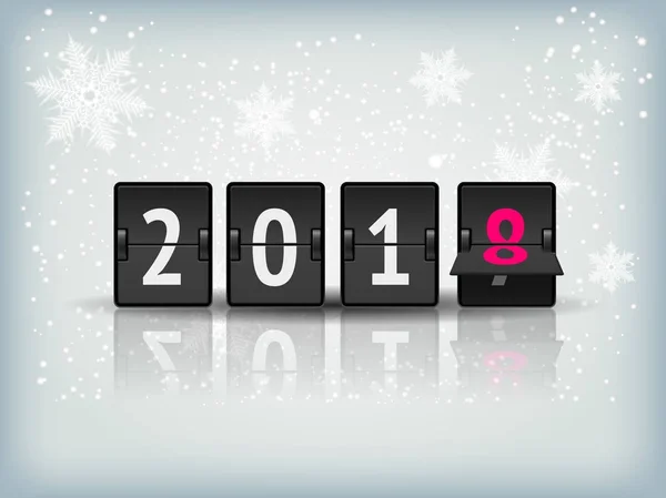 New Year countdown vector banner — Stock Vector