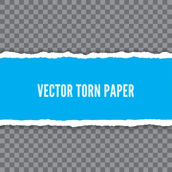 Gescheurd papier realistische vectorillustratie — Stockvector