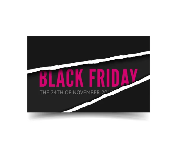 Black Friday Vektorbanner — Stockvektor