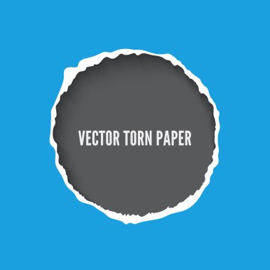 Yırtık kağıt çerçeve vektör şablonu