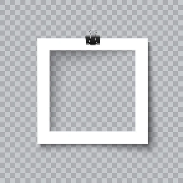 Photo frame collection realistic vector — Stock Vector