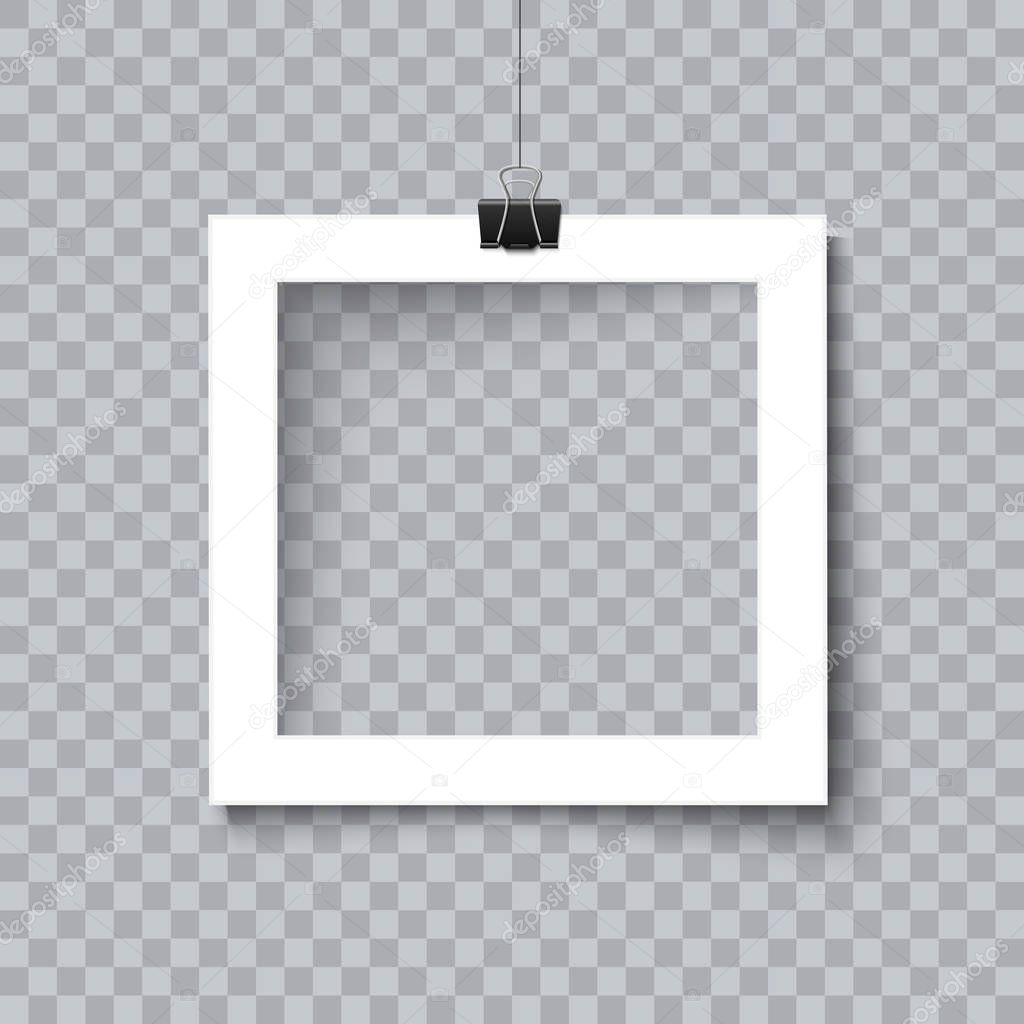 Photo frame collection realistic vector