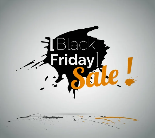 Black Friday clearance sale vector illustration with typography — Stock Vector