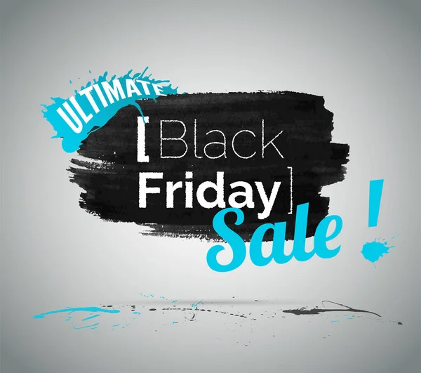 Black Friday ultimate sale vector illustration with typography — Stock Vector