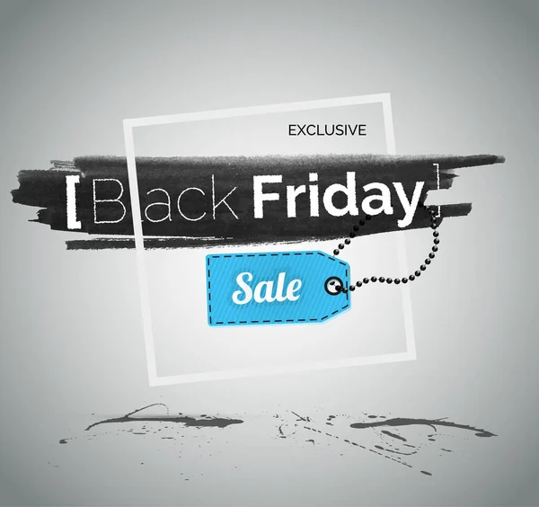 Black Friday sale vector illustration with typography — Stock Vector