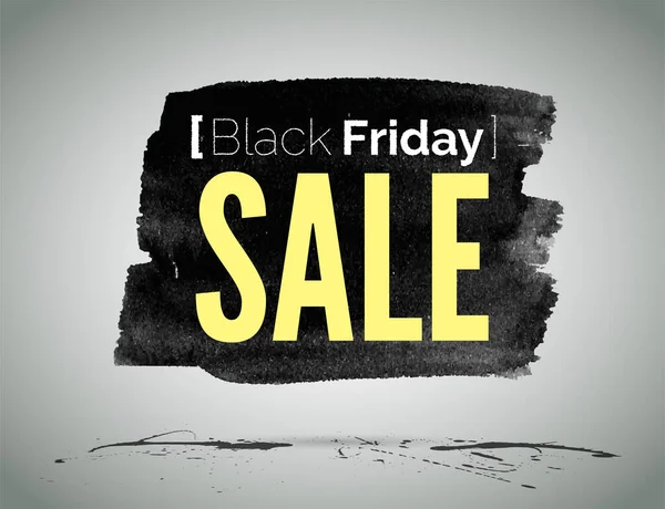 Black Friday sale advertisement vector label template — Stock Vector
