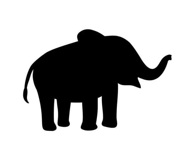 Иллюстрация вектора слона на белом фоне — стоковый вектор