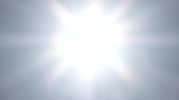 Desde Marco Blanco Completo Cámara Aleja Del Sol Brillante Día — Vídeo de stock