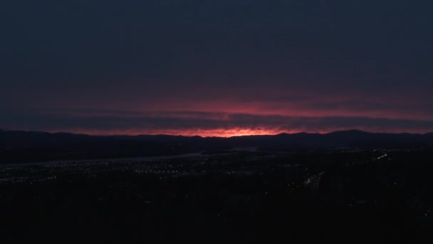 Tiden Går Tidigt Morgonen Och Blickar Över Portland Oregons Östsida — Stockvideo