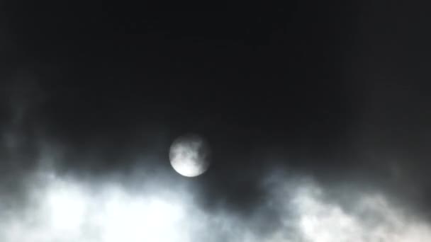La fumée et les nuages remplissent le ciel et les nuages passent le soleil .