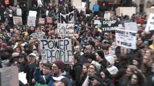 Power People Large Group People Celebrate 1St Amendment Rights Proudly — Stock Video