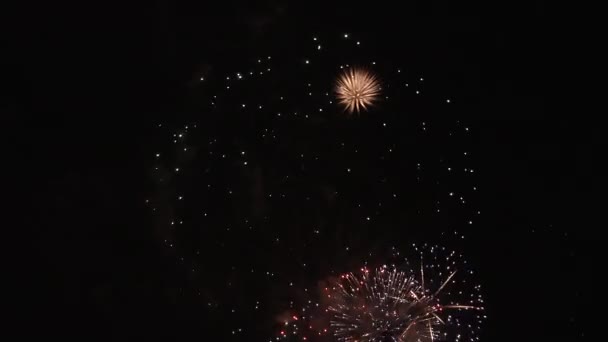 Großes Feuerwerk Finale — Stockvideo